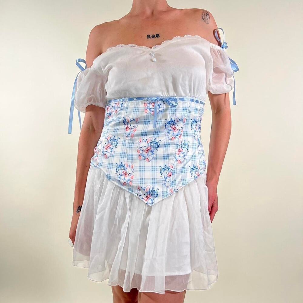 Vintage y2k coquette bunny dress